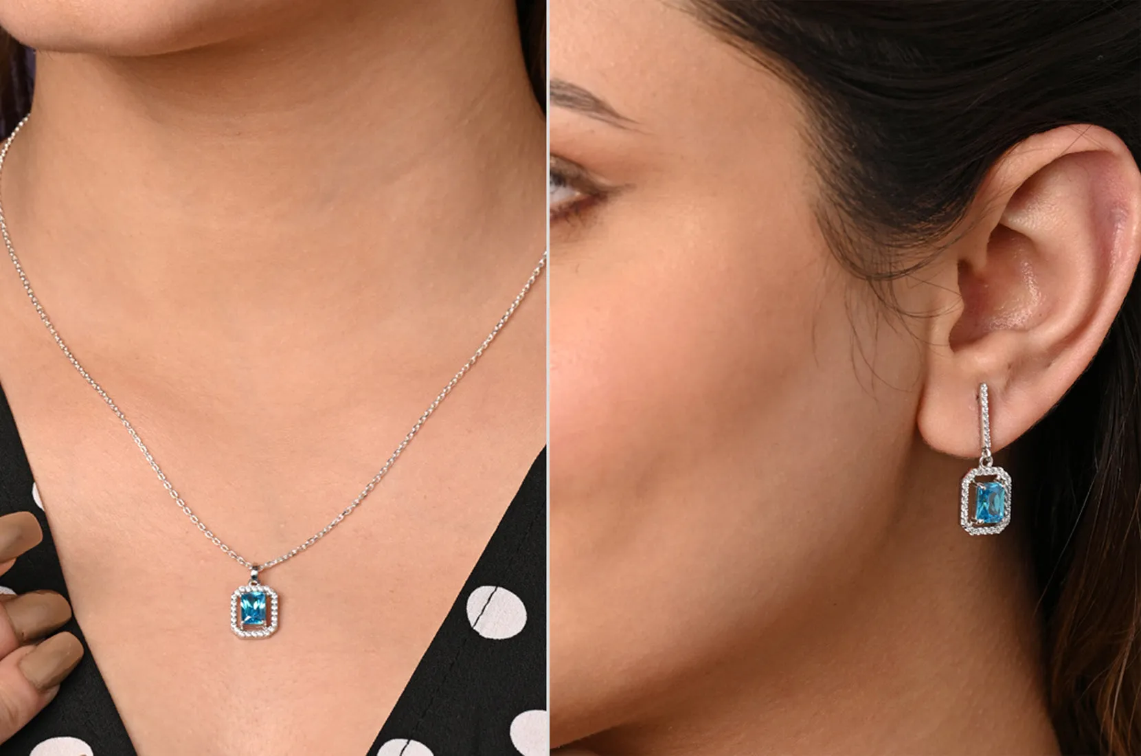 Silver Azul Jewellery Set