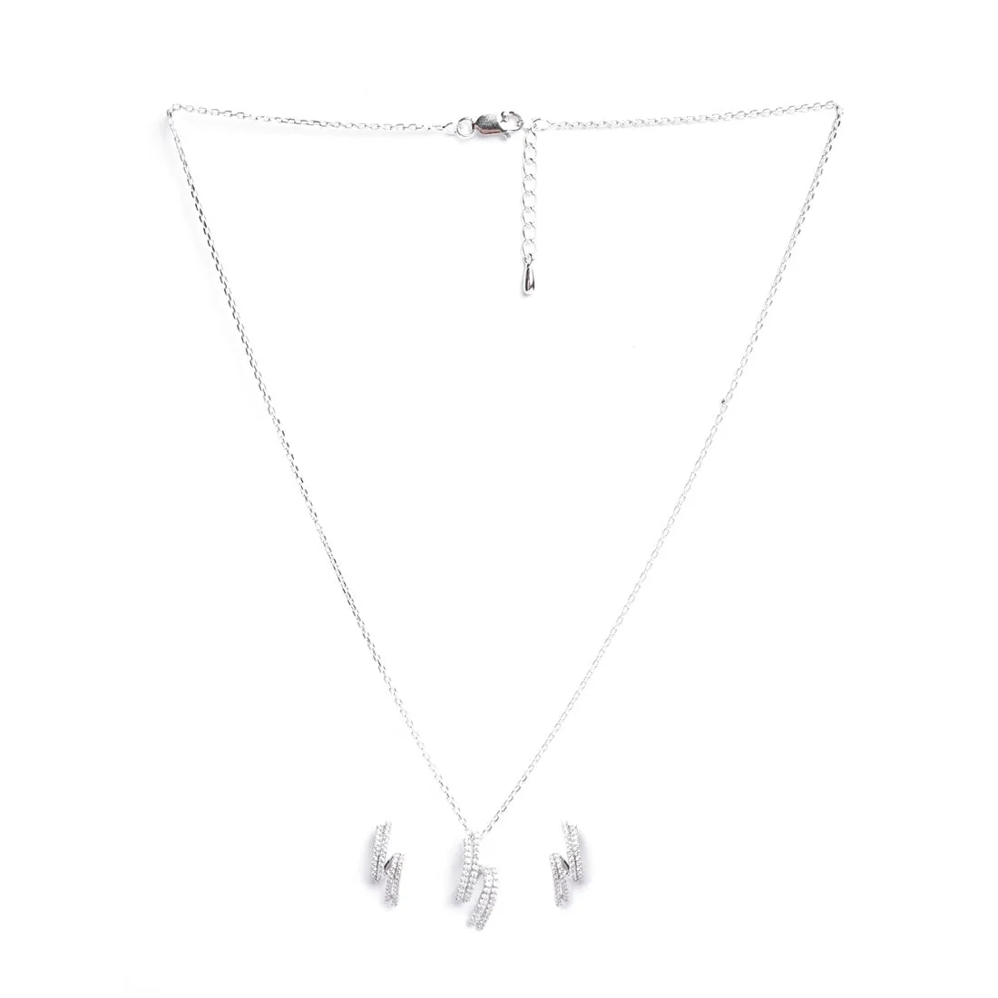 Silver Curl Jewellery Set