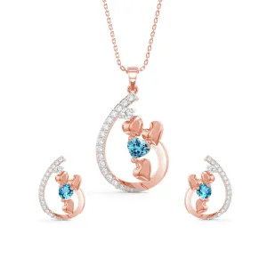 Silver Heart Jewellery Set