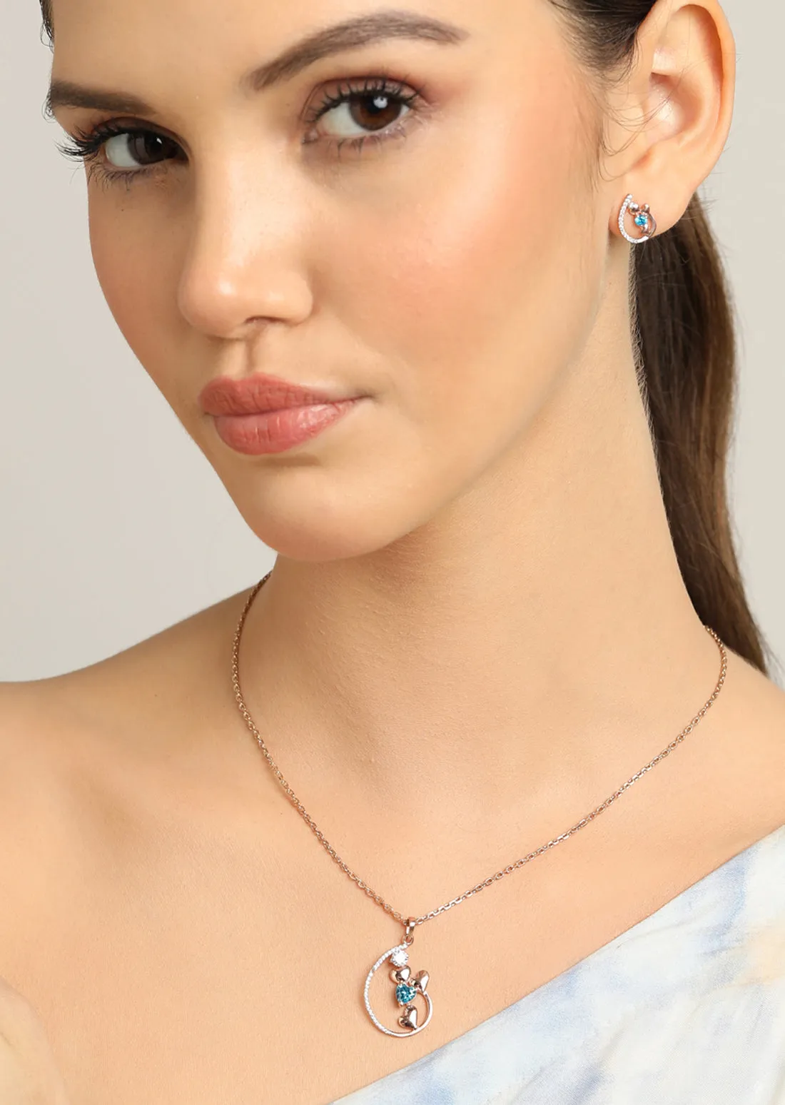 Silver Heart Jewellery Set