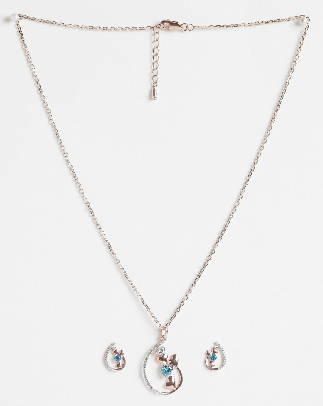 Silver Heart Jewellery Set