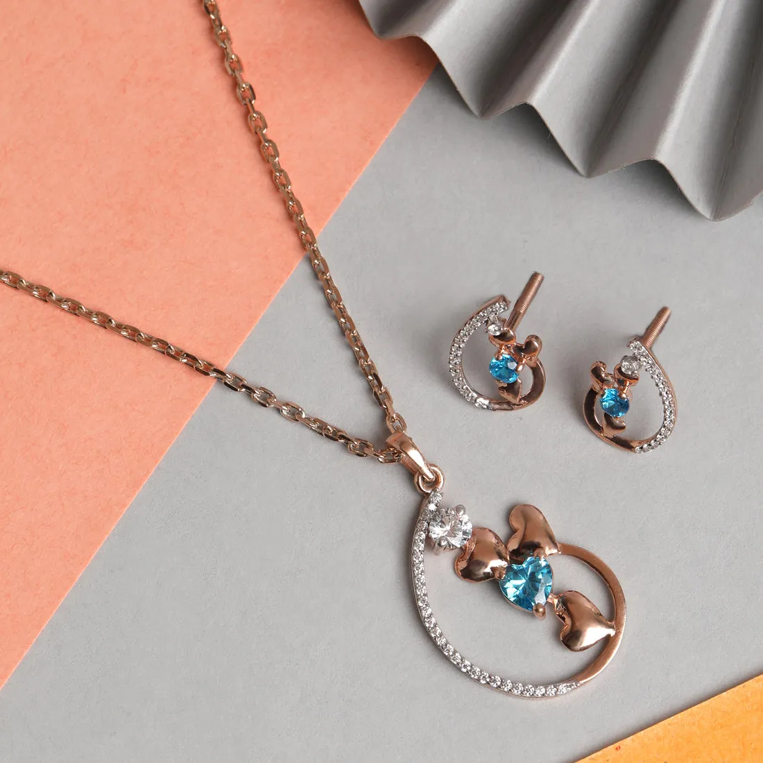 Silver Heart Jewellery Set