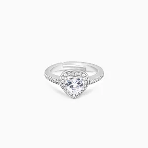 Silver Hearts Harmony Ring