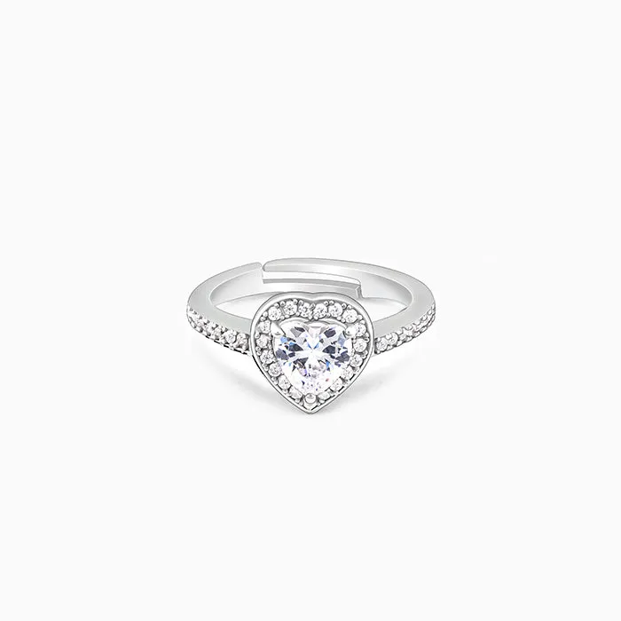 Silver Hearts Harmony Ring