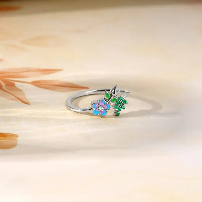 Silver Nectar Love Ring