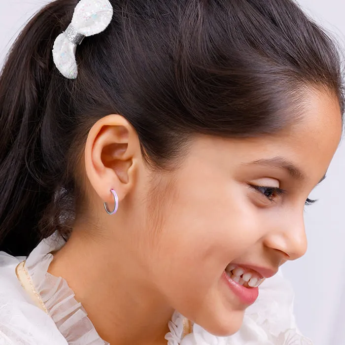 Silver Pixie Kids Hoop Earrings (4-12 yrs)
