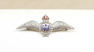 Silver RAF ??Sweetheart?? Wings Brooch