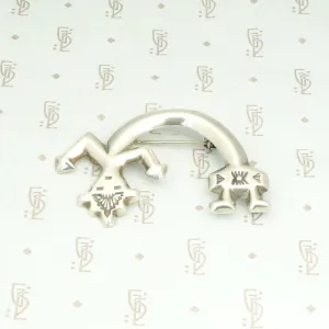 Silver Zuni Rainbow Man Brooch