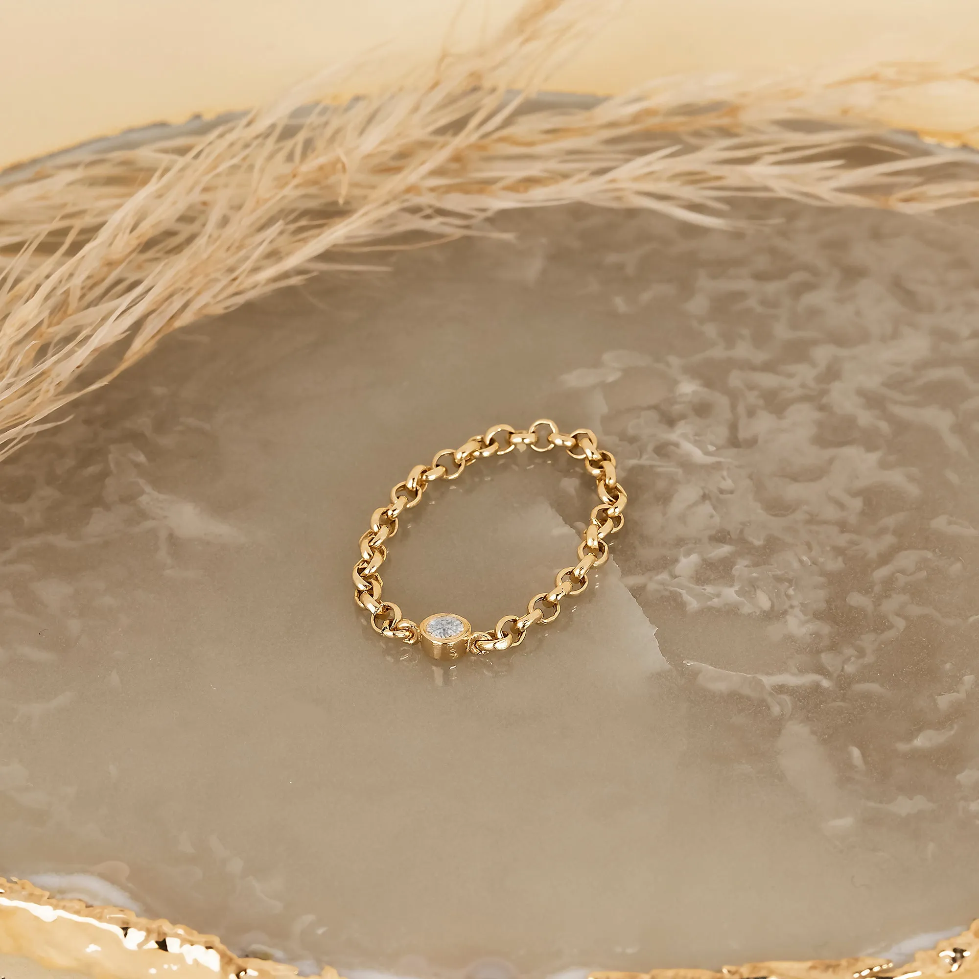 Single Diamond Chain Ring, Adriana