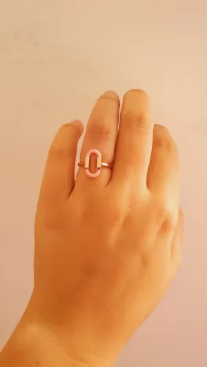 Soft Pink Cinar Adjustable Ring