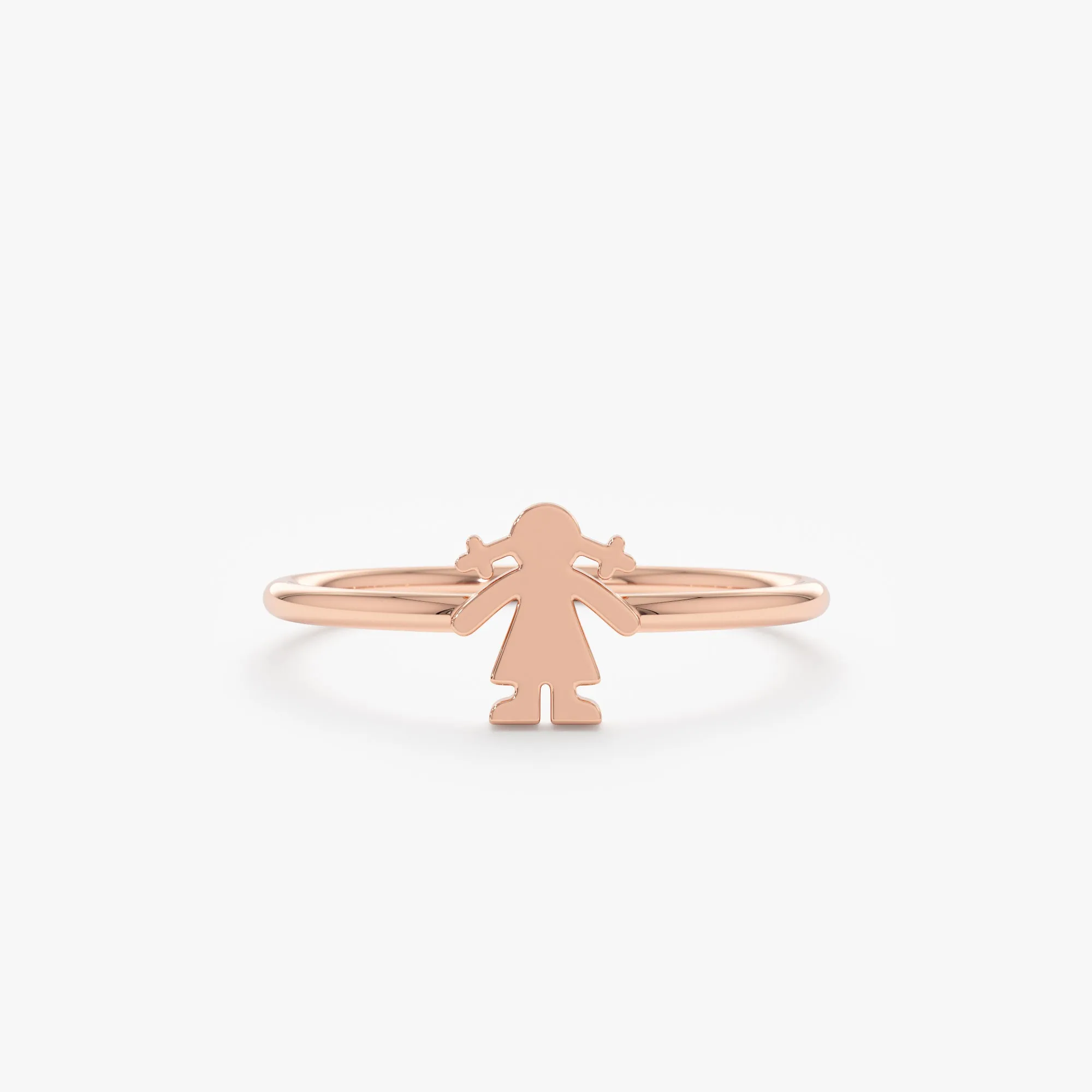Solid Gold Mother Daughter Ring, Gratel