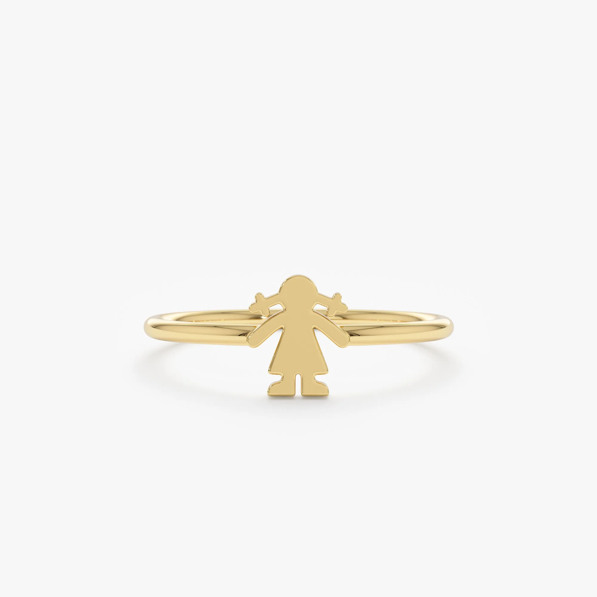 Solid Gold Mother Daughter Ring, Gratel