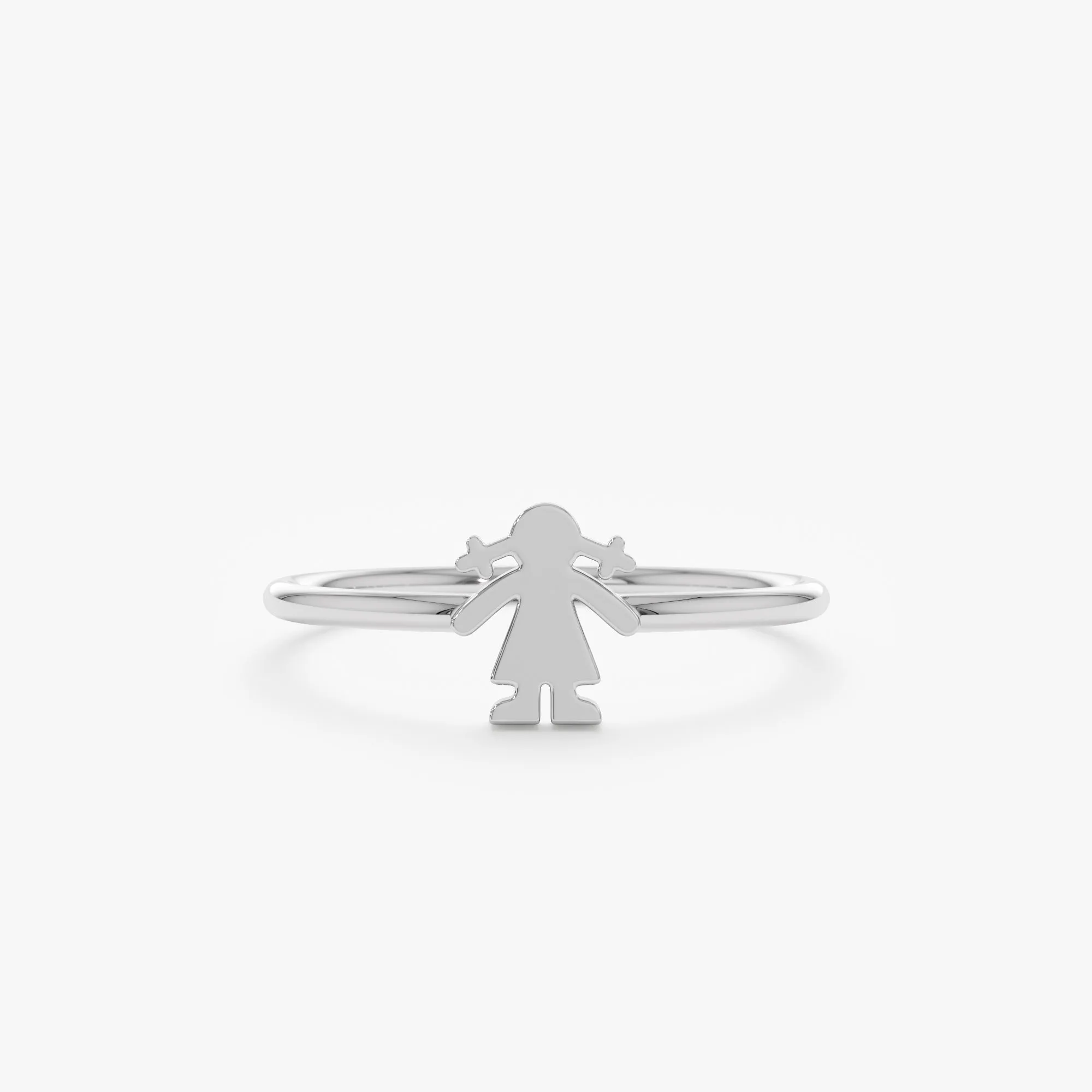 Solid Gold Mother Daughter Ring, Gratel