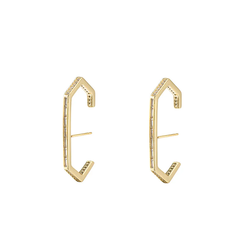 Sterling Silver Cage Earrings