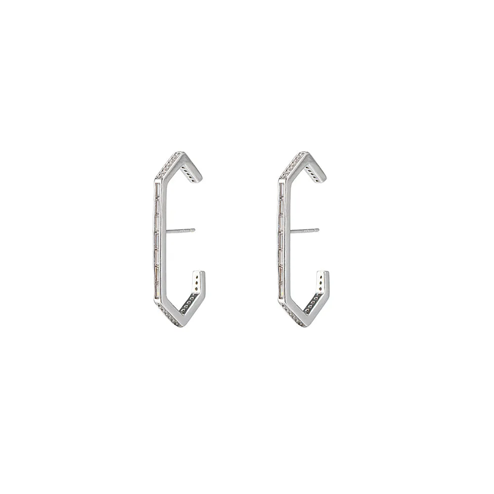 Sterling Silver Cage Earrings