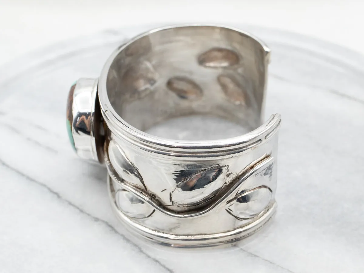 Sterling Silver Handmade Turquoise Cuff Bracelet