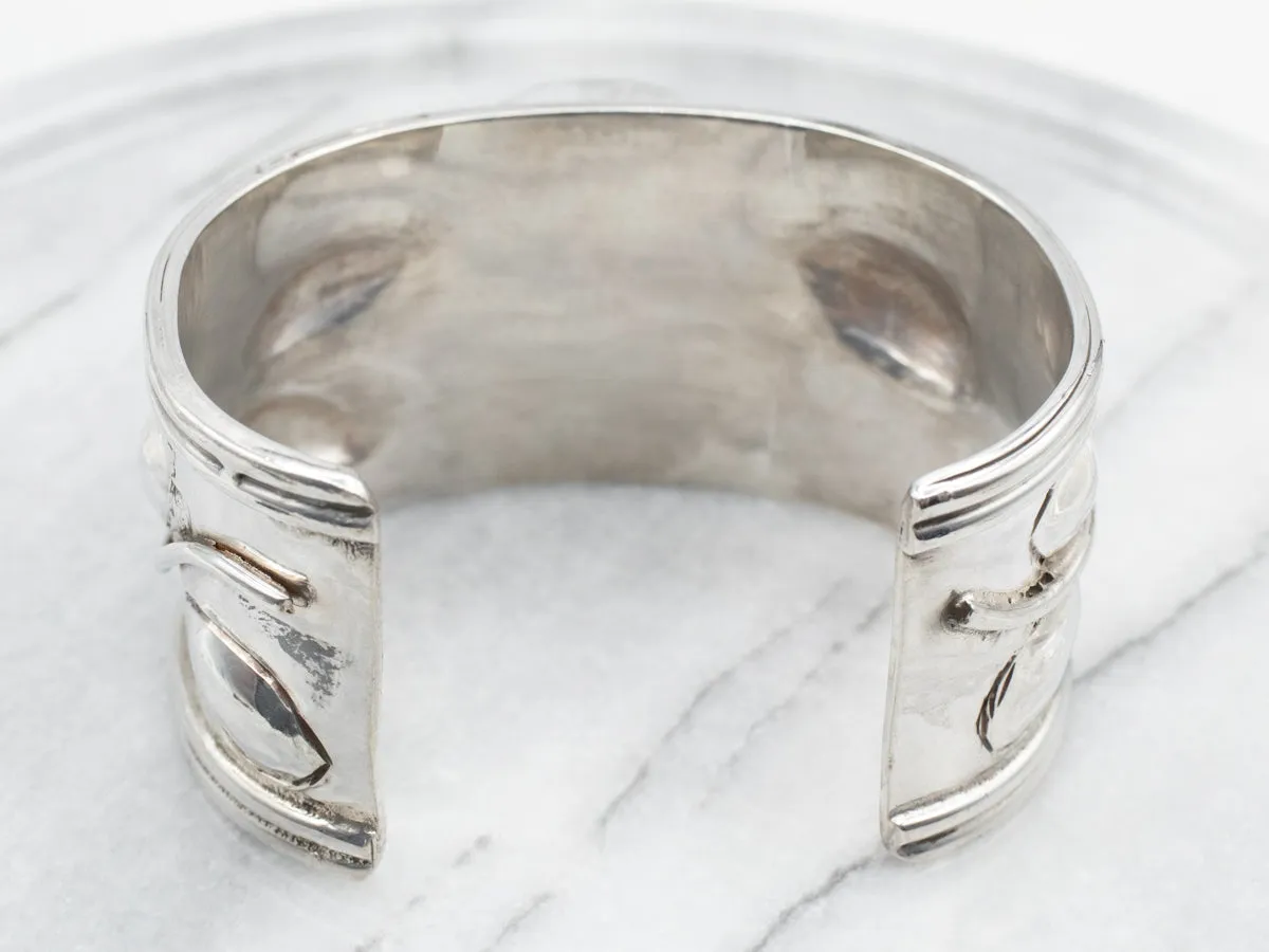 Sterling Silver Handmade Turquoise Cuff Bracelet
