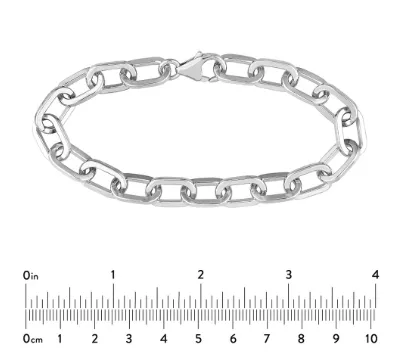 Sterling Silver Heavy Paperclip Bracelet