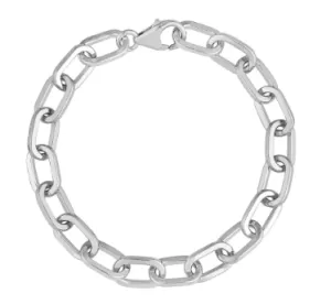 Sterling Silver Heavy Paperclip Bracelet