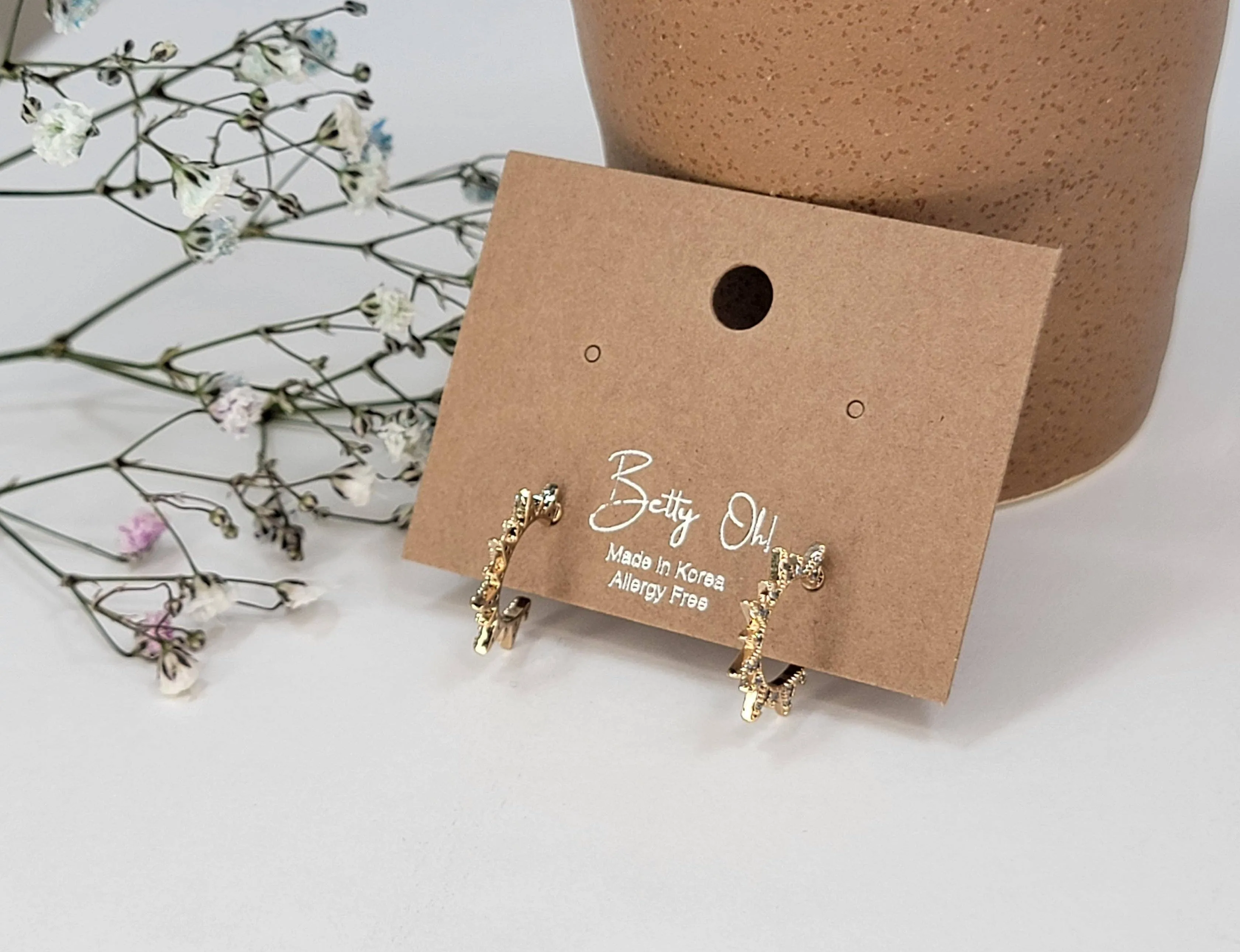 Sun Hoop Earrings