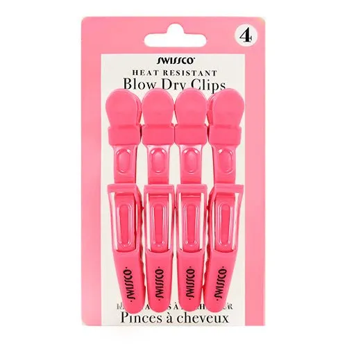 Swissco Heat Resistant Blow Dry Clips 4pk