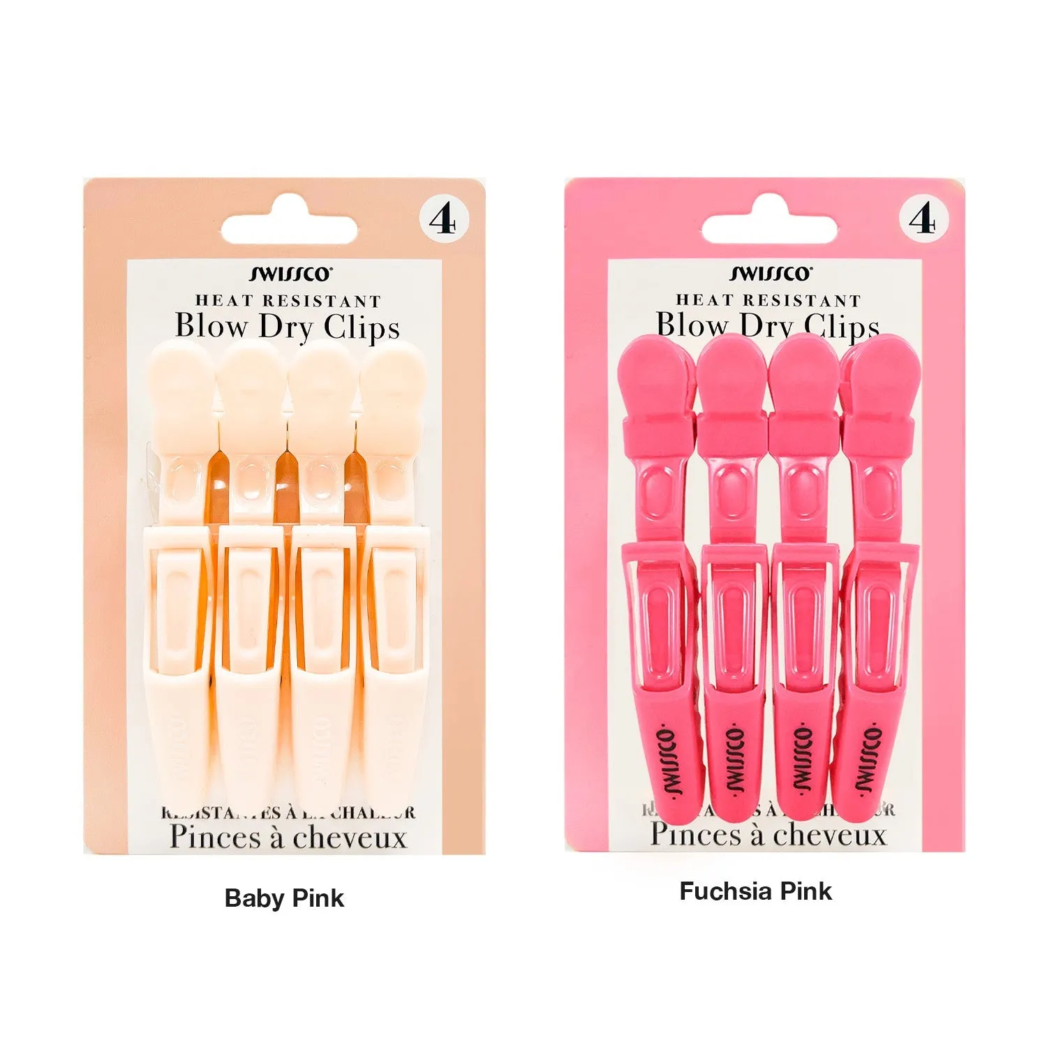 Swissco Heat Resistant Blow Dry Clips 4pk