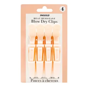 Swissco Heat Resistant Blow Dry Clips 4pk