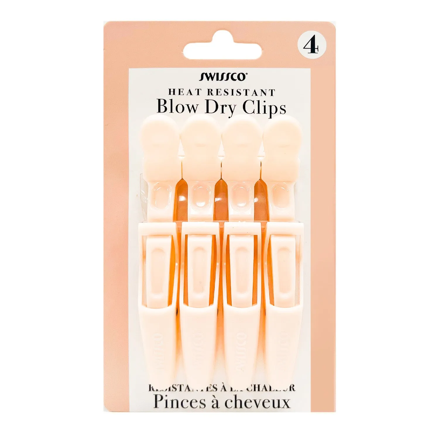 Swissco Heat Resistant Blow Dry Clips 4pk