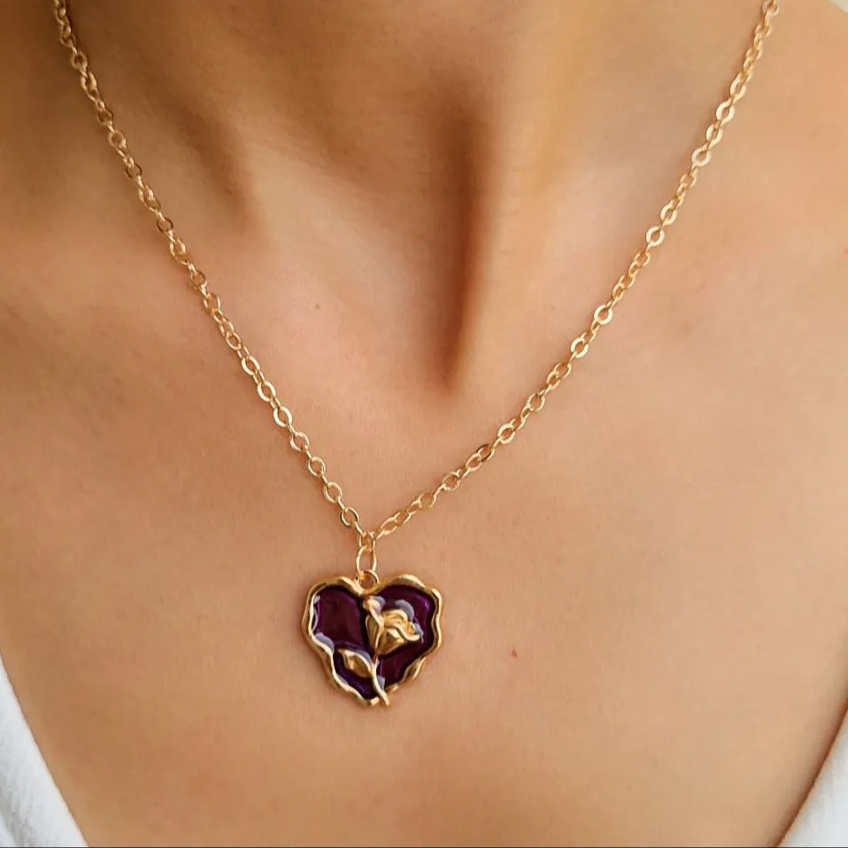TFC Allira Rose Gold Plated Pendant Necklace