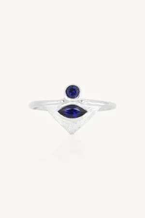 The Nile Sapphire Silver Ring