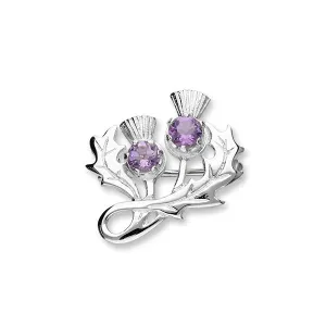 Thistle Silver Brooch CB34