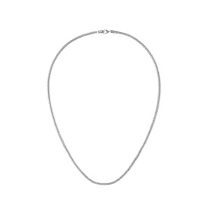 Tide Mesh Necklace Silver 2.8