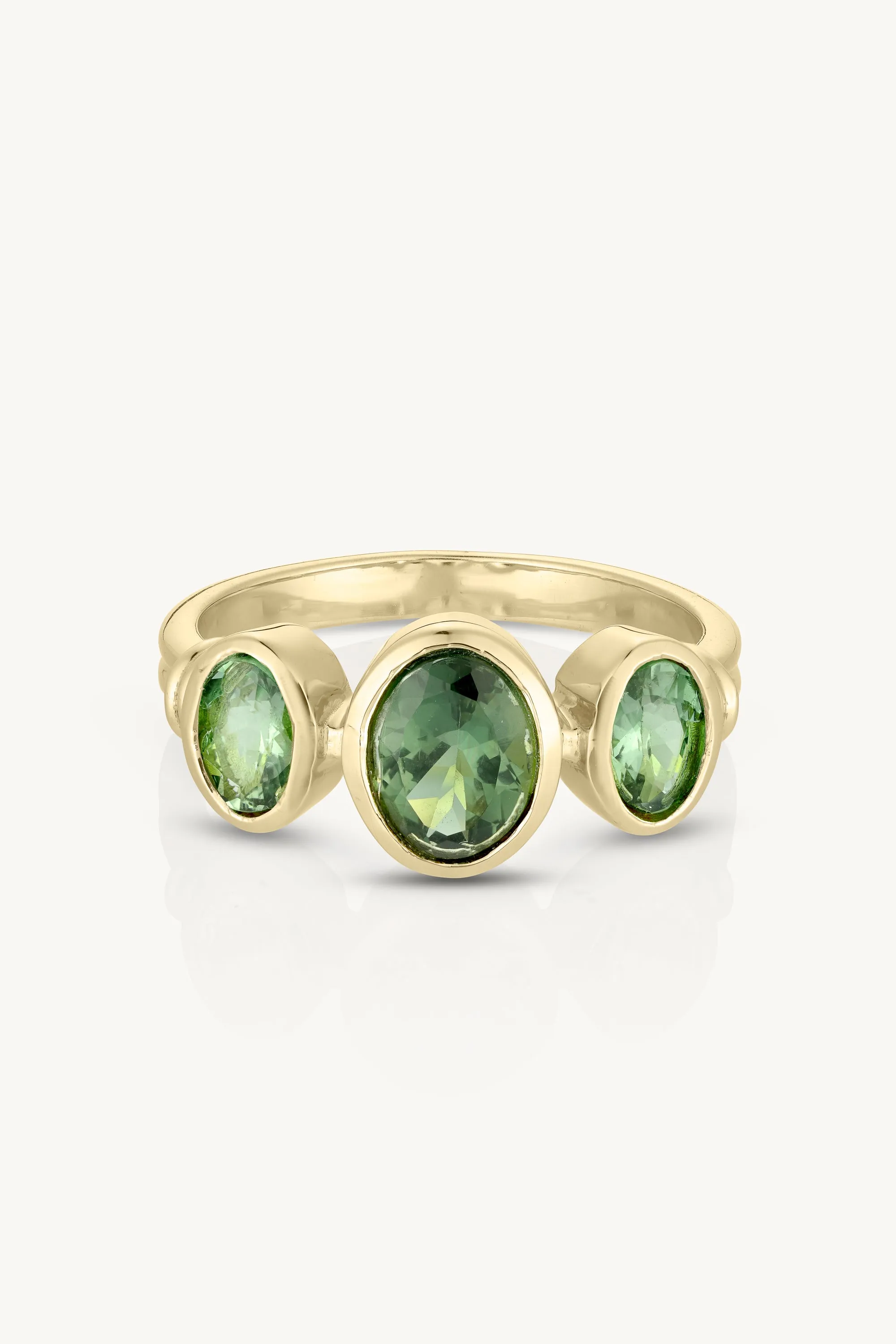 Trinity Apatite Gold Ring