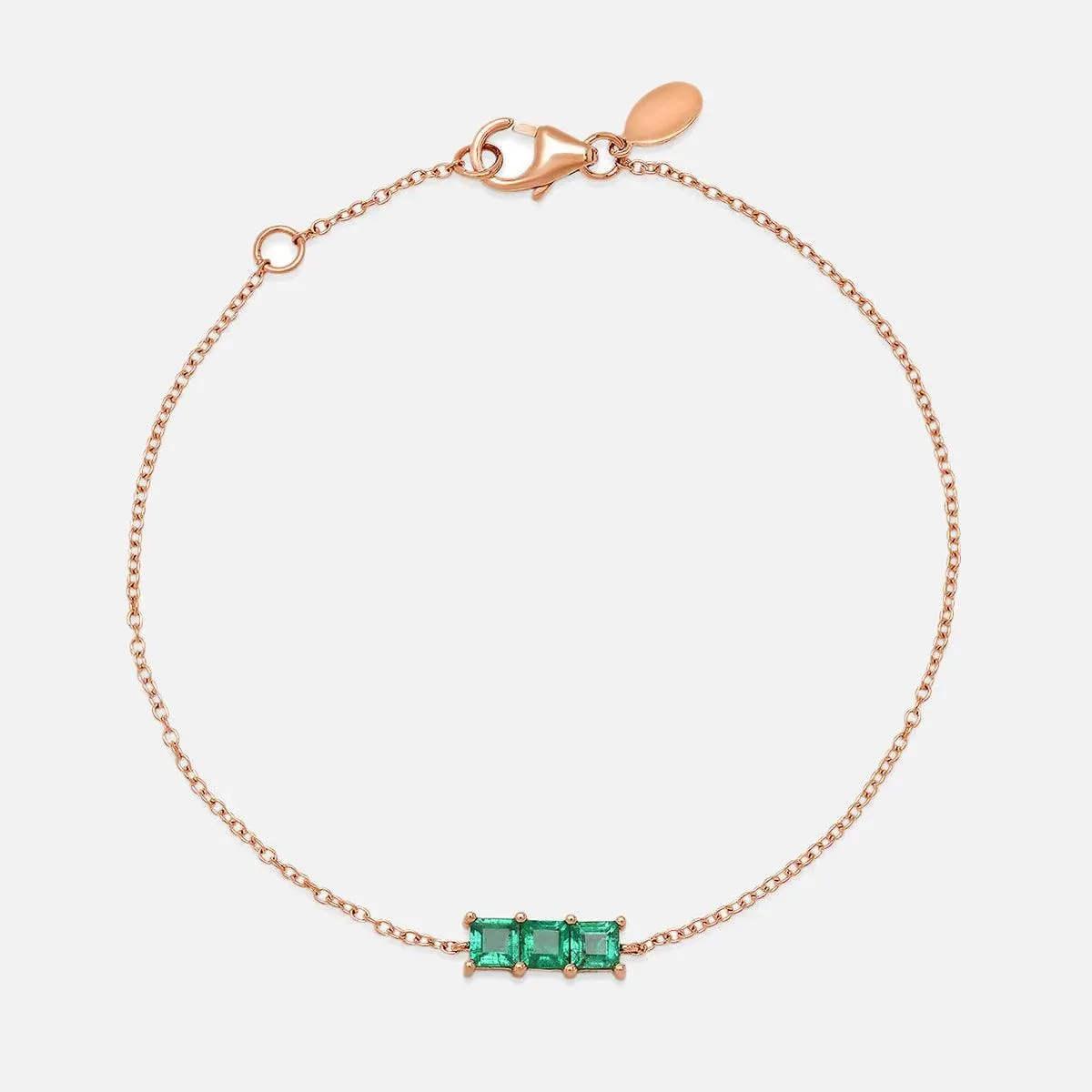 Triple Princess Cut Bracelet