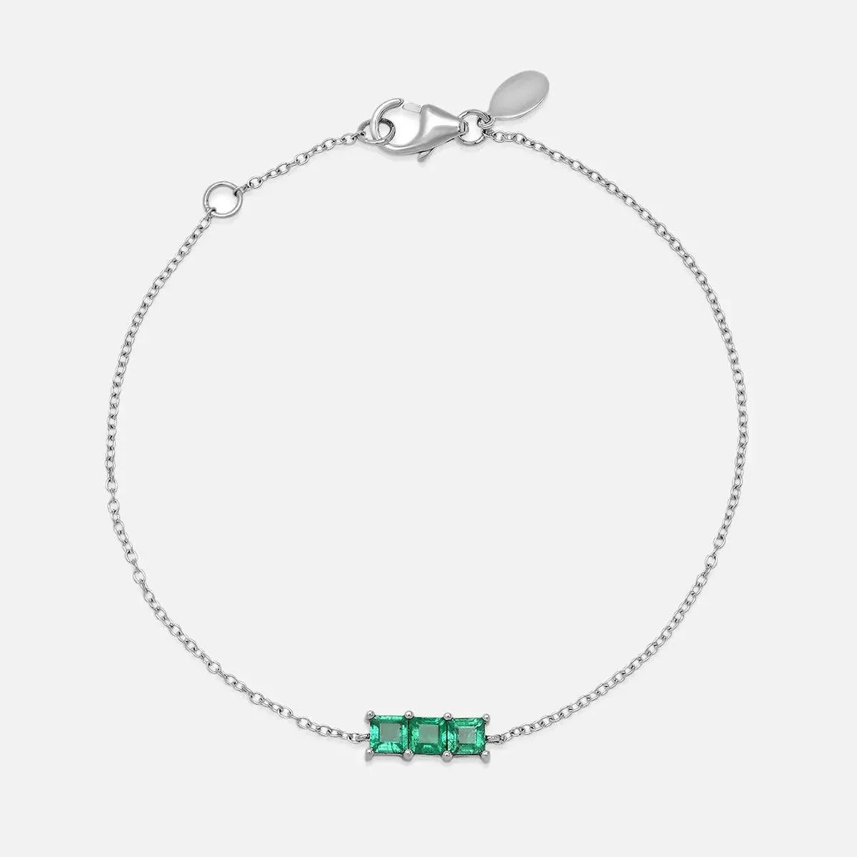 Triple Princess Cut Bracelet