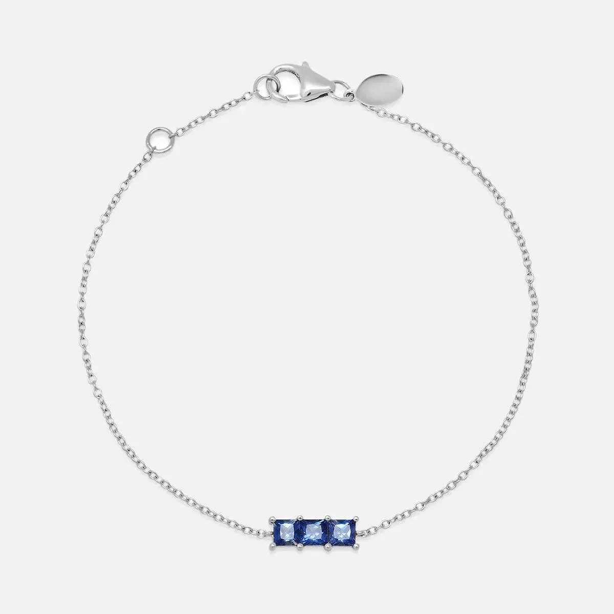 Triple Princess Cut Bracelet