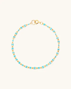 Turquoise U-Link Candy Chain Bracelet