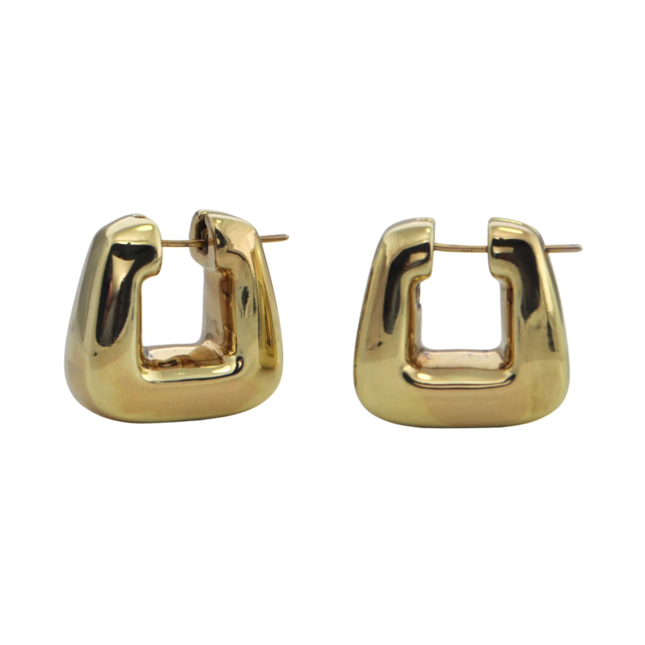 Vintage Italian 'Effedue' 18k Gold Earrings