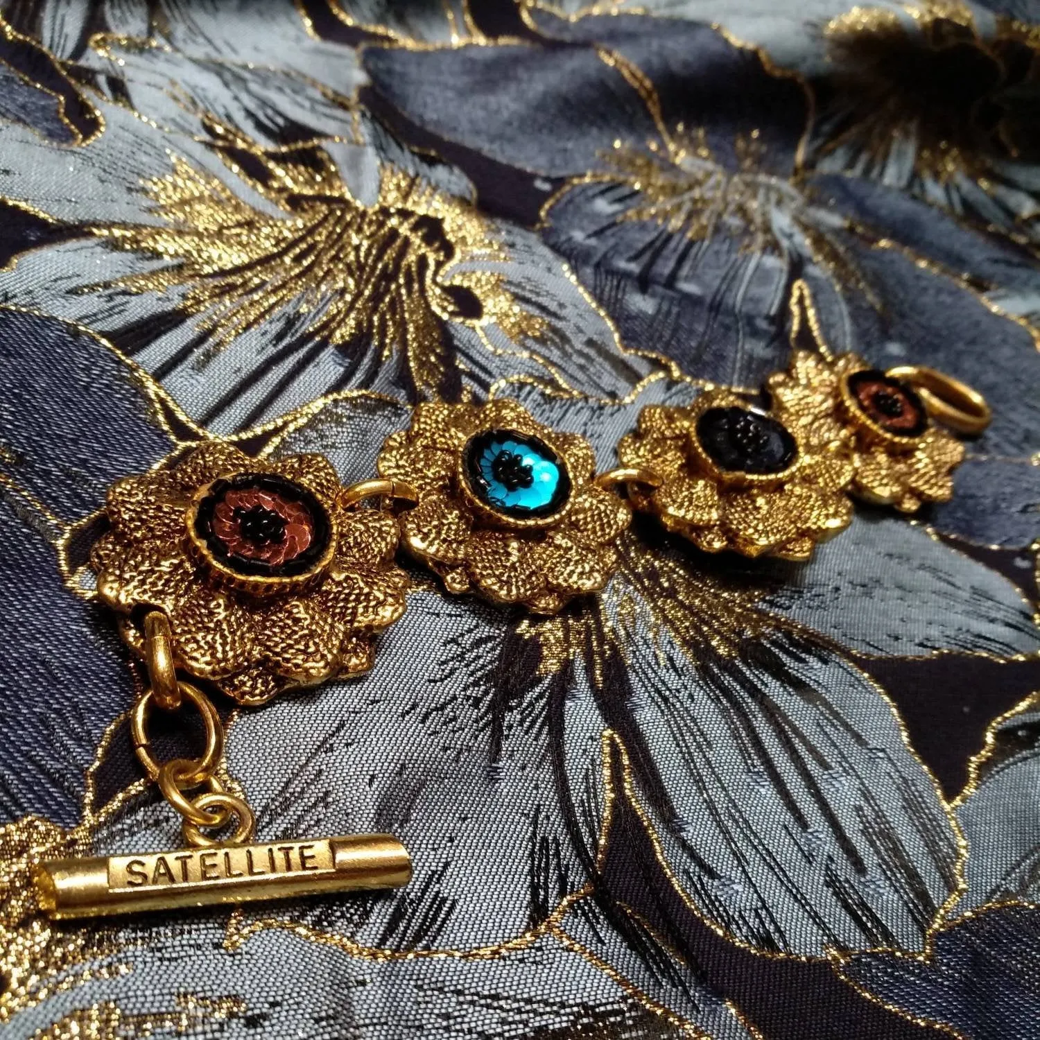 Vintage Satellite Multicoloured Sequin bracelet