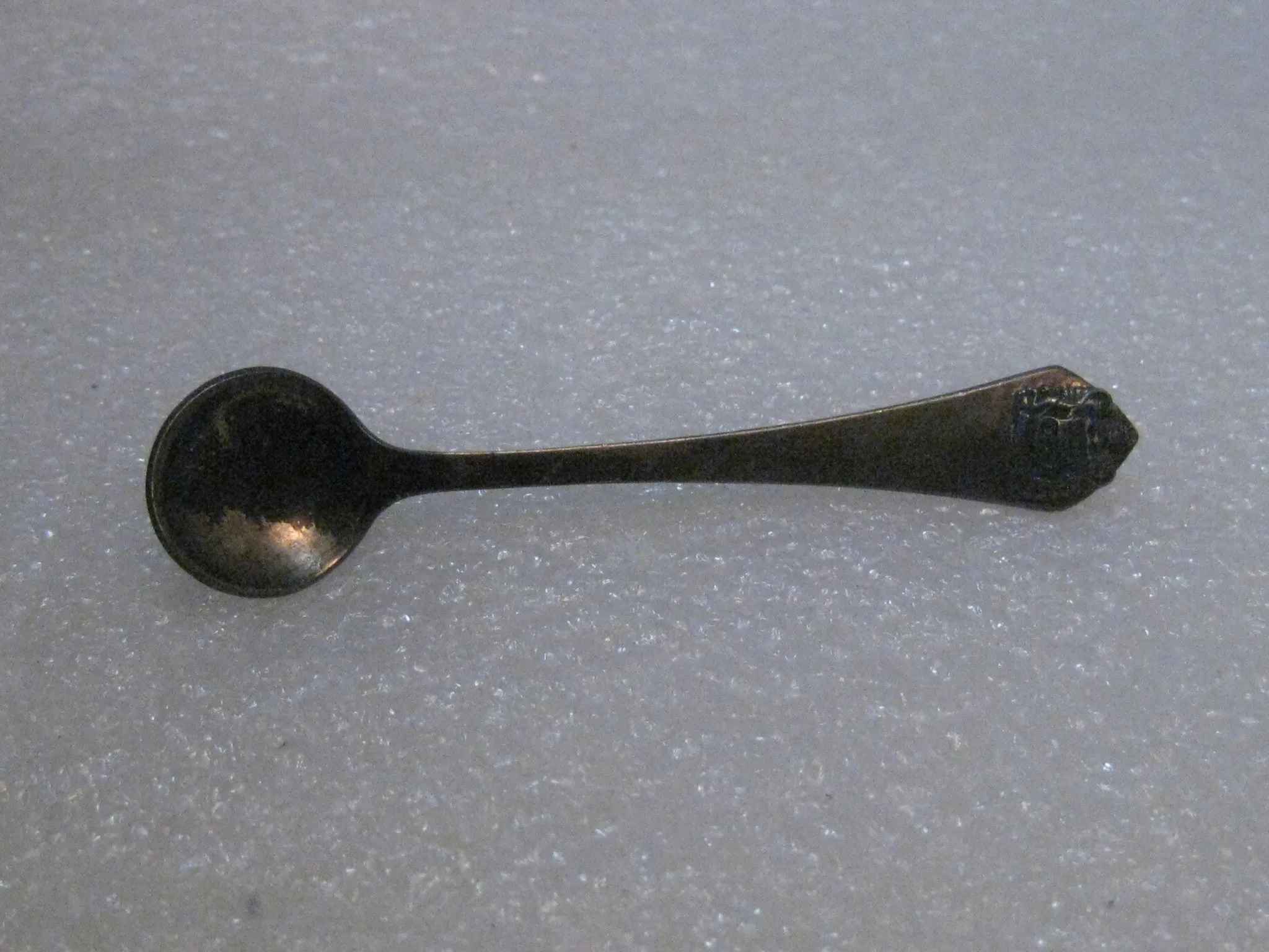 Vintage Sterling Silver Alpha Xi Delta Sorority Spoon Brooch, Mid-Century, 2.5", 5.31 grams