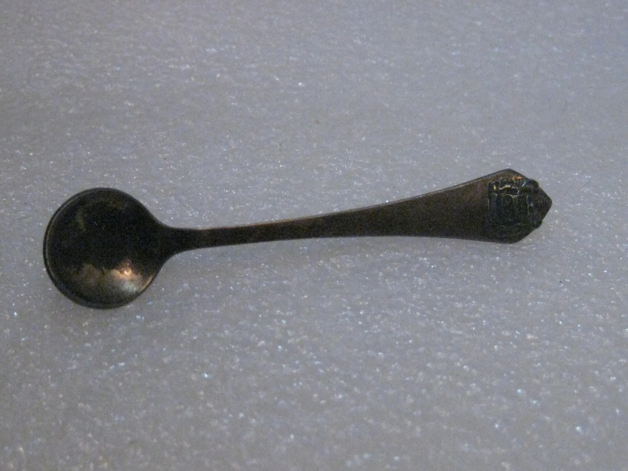 Vintage Sterling Silver Alpha Xi Delta Sorority Spoon Brooch, Mid-Century, 2.5", 5.31 grams