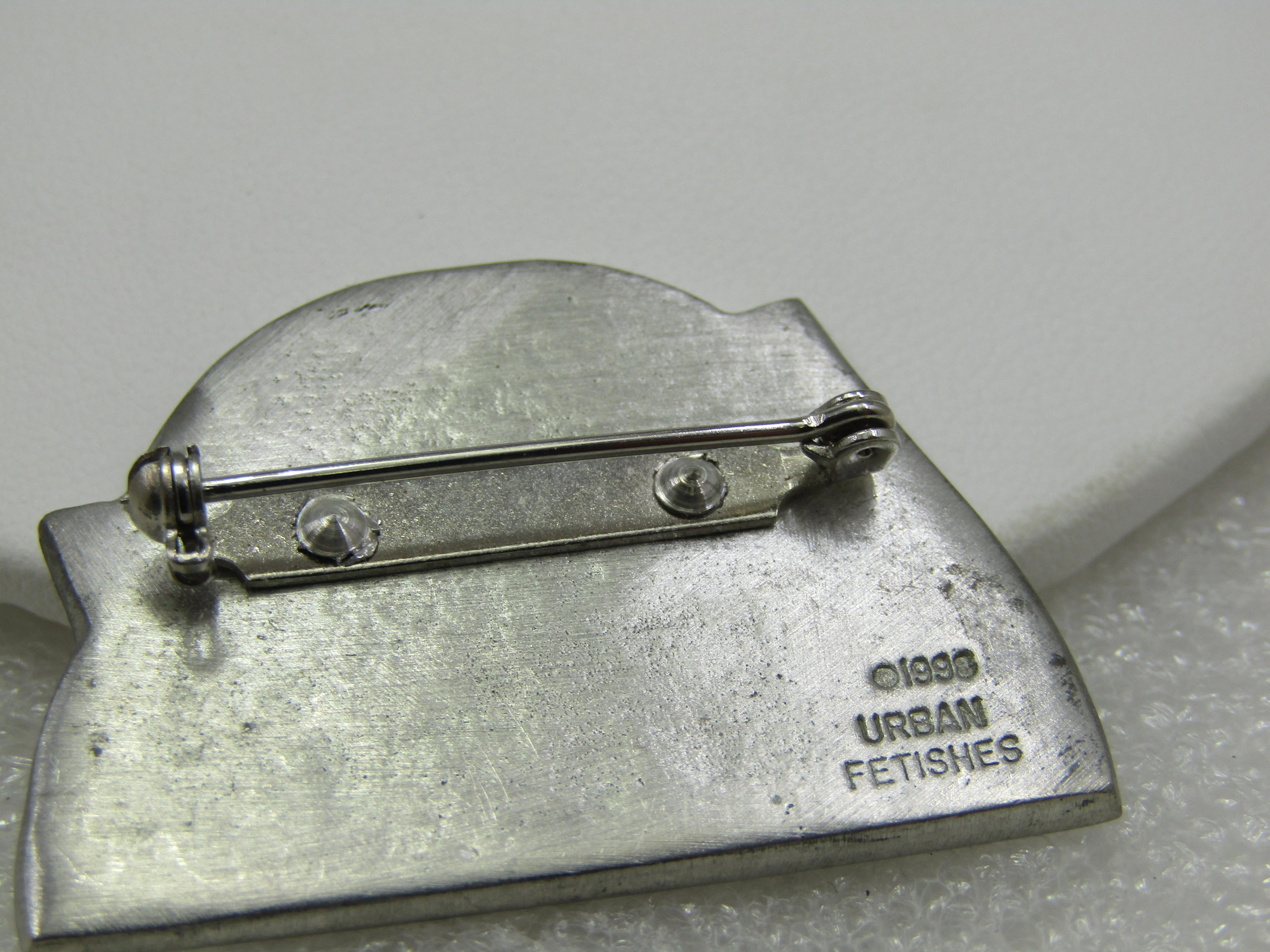 Vintage Urban Fetishes Maidens Bathing Brooch, 1990 Pewter