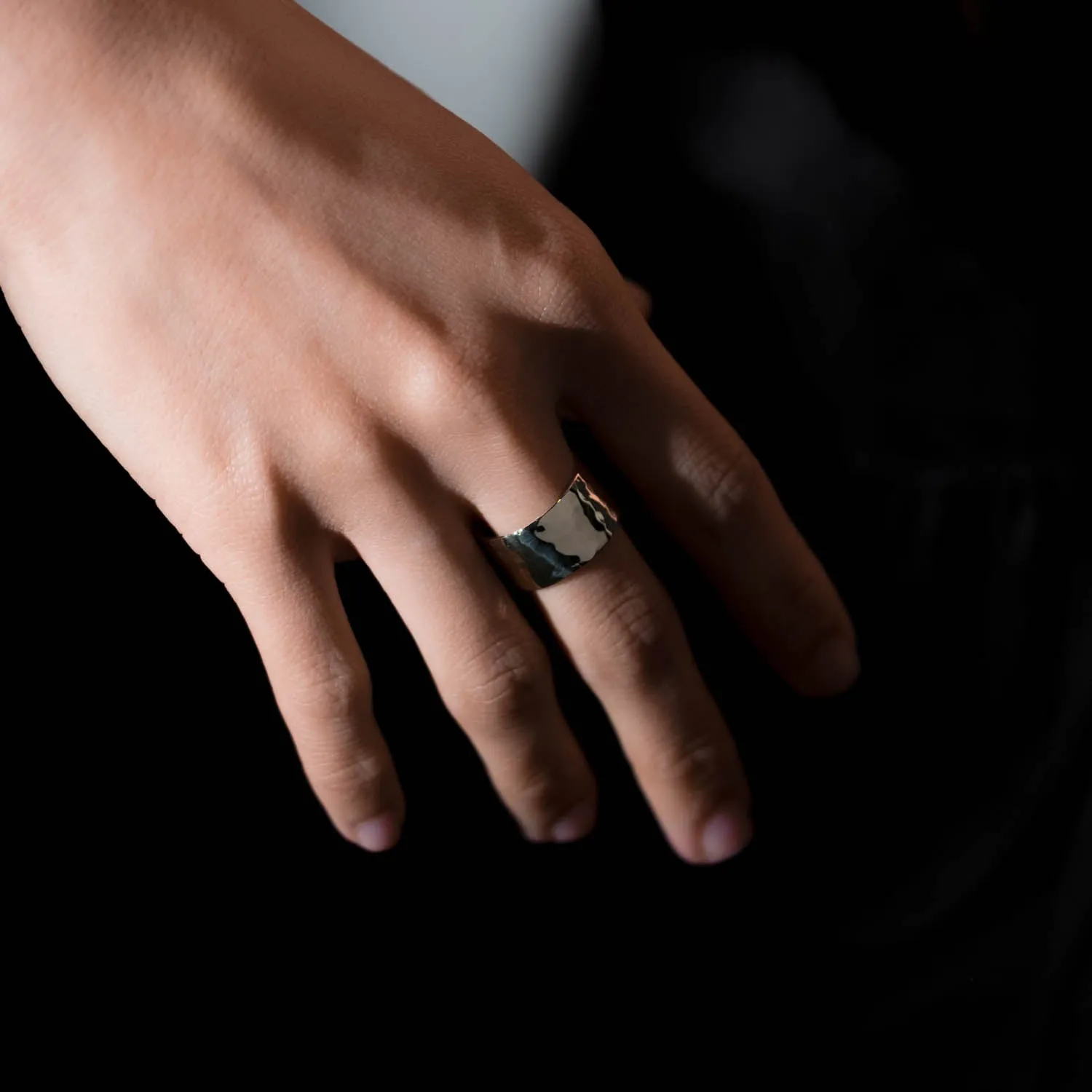 Wide Hammer Ring
